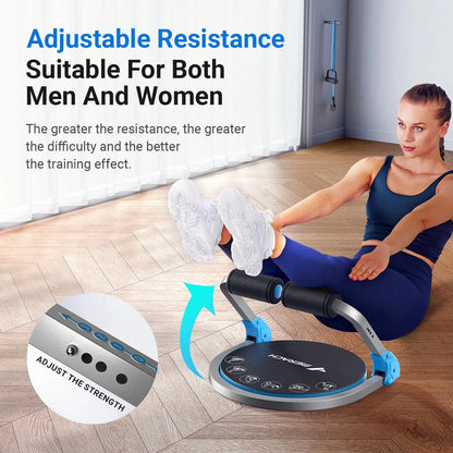 Roamstow Adjustable Resistance AB Workout Equipment – Automatic Rebound Sit-Up Trainer for Home Fitness!