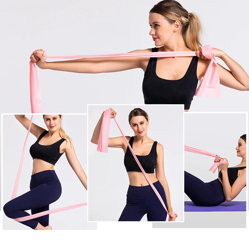 Gym Resistance Band – 200cm Elastic Sports Rope for Stretching, Training, and Rehab!