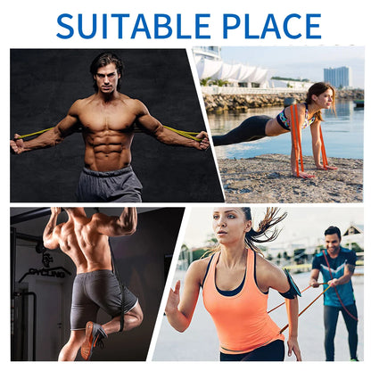 Premium Natural Rubber Resistance Bands – Build Strength, Flexibility, and Endurance Anywhere!