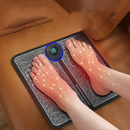 Foot Massager Sole Massage Pad – 8 Modes, 19 Levels of Muscle Stimulation for Relaxation