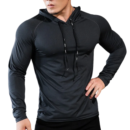 Men’s Fitness Tracksuit – Hooded Sports Hoodie & Gym Joggers for Running & Training