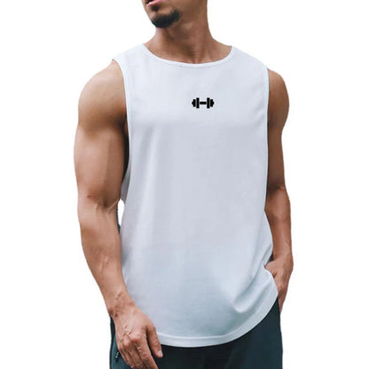 Men’s Quick-Dry Printed Gym Vest – Indoor Fitness & Exercise Tank Top in 6 Colors