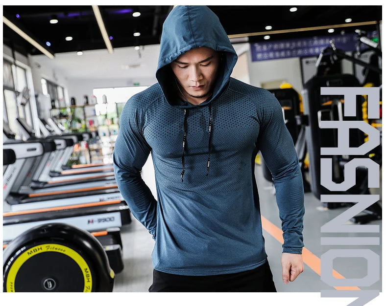 Men’s Fitness Tracksuit – Hooded Sports Hoodie & Gym Joggers for Running & Training