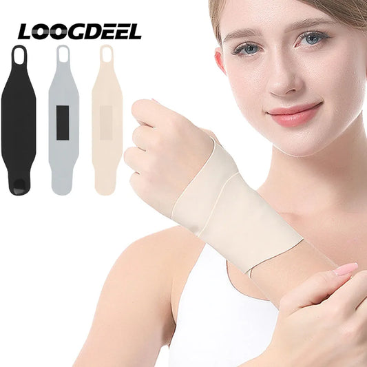 LOOGDEEL 1Pcs Slim Air Wrist Support Strap Adjustable Wrist Wrap Men Women Arthritis Fitness Wrist Pain Relief Workout Straps