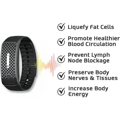 Health Heart Rate Fitness Pedometer Ultrasonic Bracelet Smart Wristbands Lymphatic Detox Bracelet Body Shape Wristband