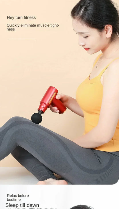 Portable Vibrating Massage Gun – USB Rechargeable Fascia Machine for Fitness & Recovery