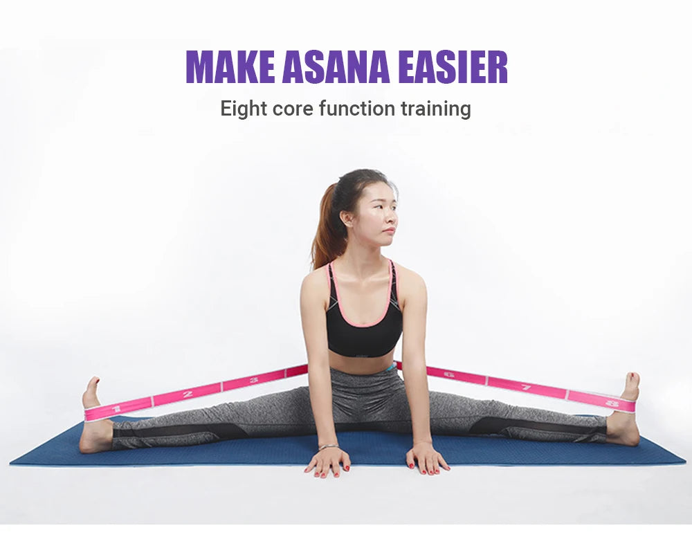 Adjustable Yoga Resistance Bands – Perfect for Stretching, Pilates, and Fitness!