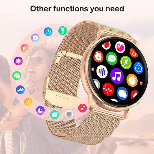 Smart Watch - Bluetooth Call, Custom Dial, Fitness Tracker for Men & Women