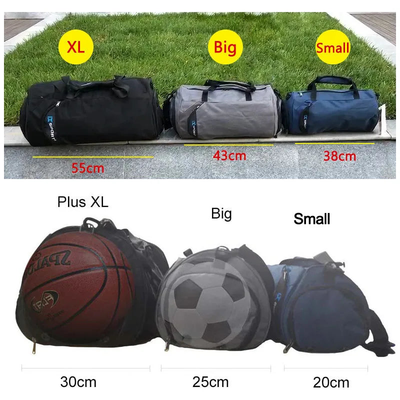 Gym Bag for Men – Wet/Dry Training, Yoga, Shoes, Travel, and Swimming Multifunction Fitness Bag