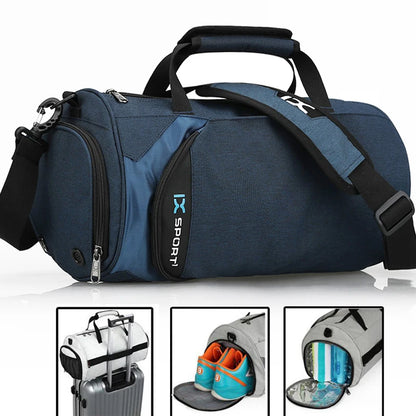 Gym Bag for Men – Wet/Dry Training, Yoga, Shoes, Travel, and Swimming Multifunction Fitness Bag