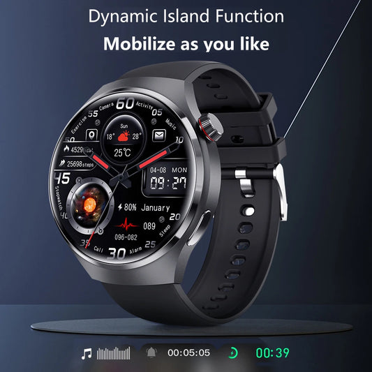 Smartwatch: Heart Rate Monitor, Bluetooth Call, NFC, GPS, IP68 Waterproof