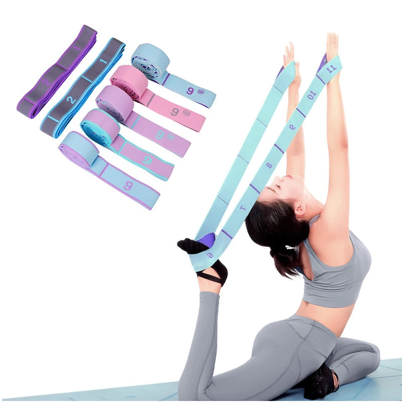 Adjustable Yoga Resistance Bands – Perfect for Stretching, Pilates, and Fitness!