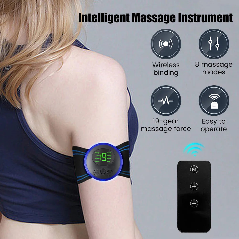 Neck & Shoulder EMS Massager – Portable Electric Neck Stretcher for Pain Relief and Muscle Relaxation