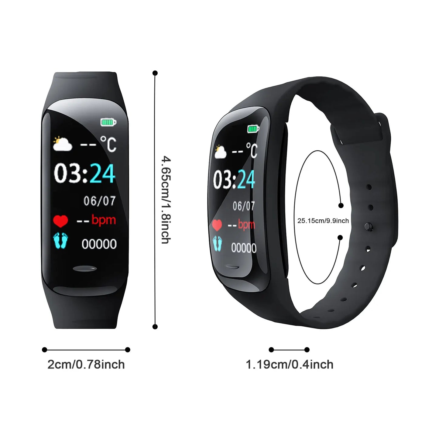 Roamstow Smartwatch for Men & Women: Bluetooth Fitness Tracker