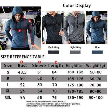 Men’s Fitness Tracksuit – Hooded Sports Hoodie & Gym Joggers for Running & Training