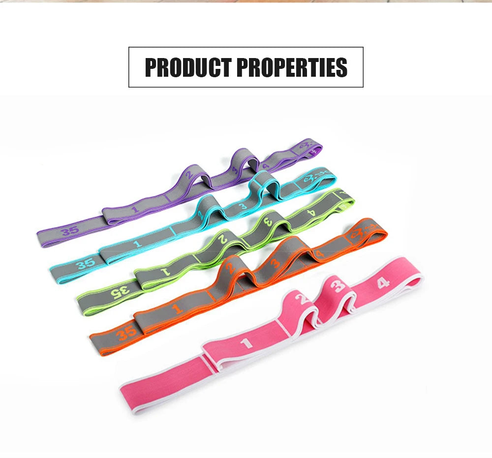 Adjustable Yoga Resistance Bands – Perfect for Stretching, Pilates, and Fitness!