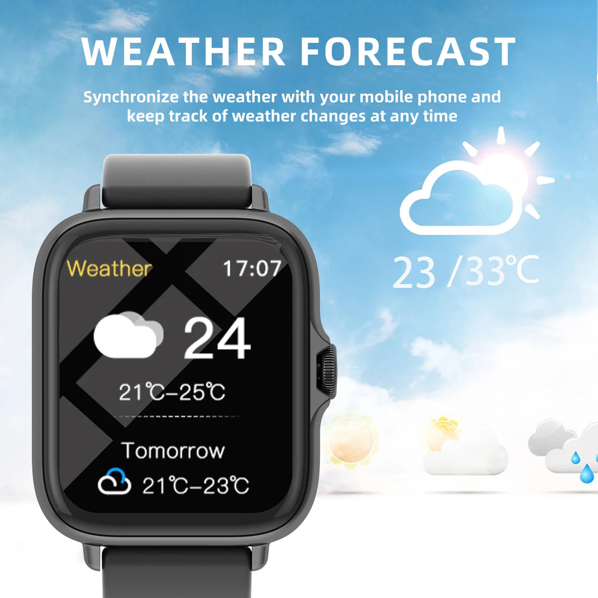 Roamstow 1.83" Smartwatch for Men & Women: Waterproof Fitness & Sports Watch