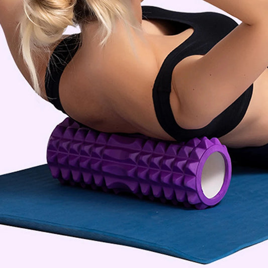 Compact Yoga Foam Roller – Trigger Point Therapy & Muscle Recovery for Home Gym!