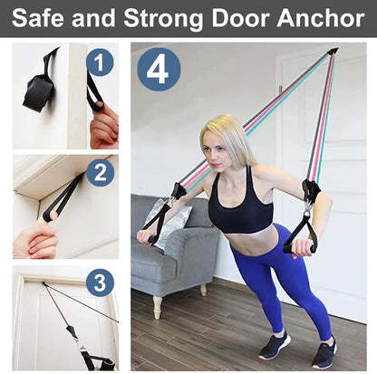 Men & Women Exercise Bands – Full Body Workout Resistance Bands for Home Gym!