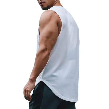 Men’s Quick-Dry Printed Gym Vest – Indoor Fitness & Exercise Tank Top in 6 Colors