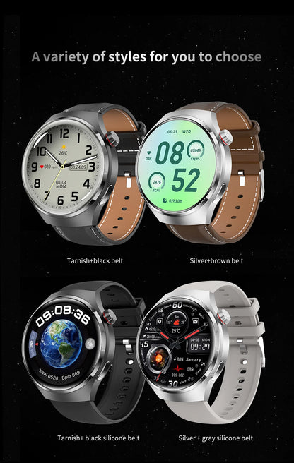 Smartwatch: Heart Rate Monitor, Bluetooth Call, NFC, GPS, IP68 Waterproof