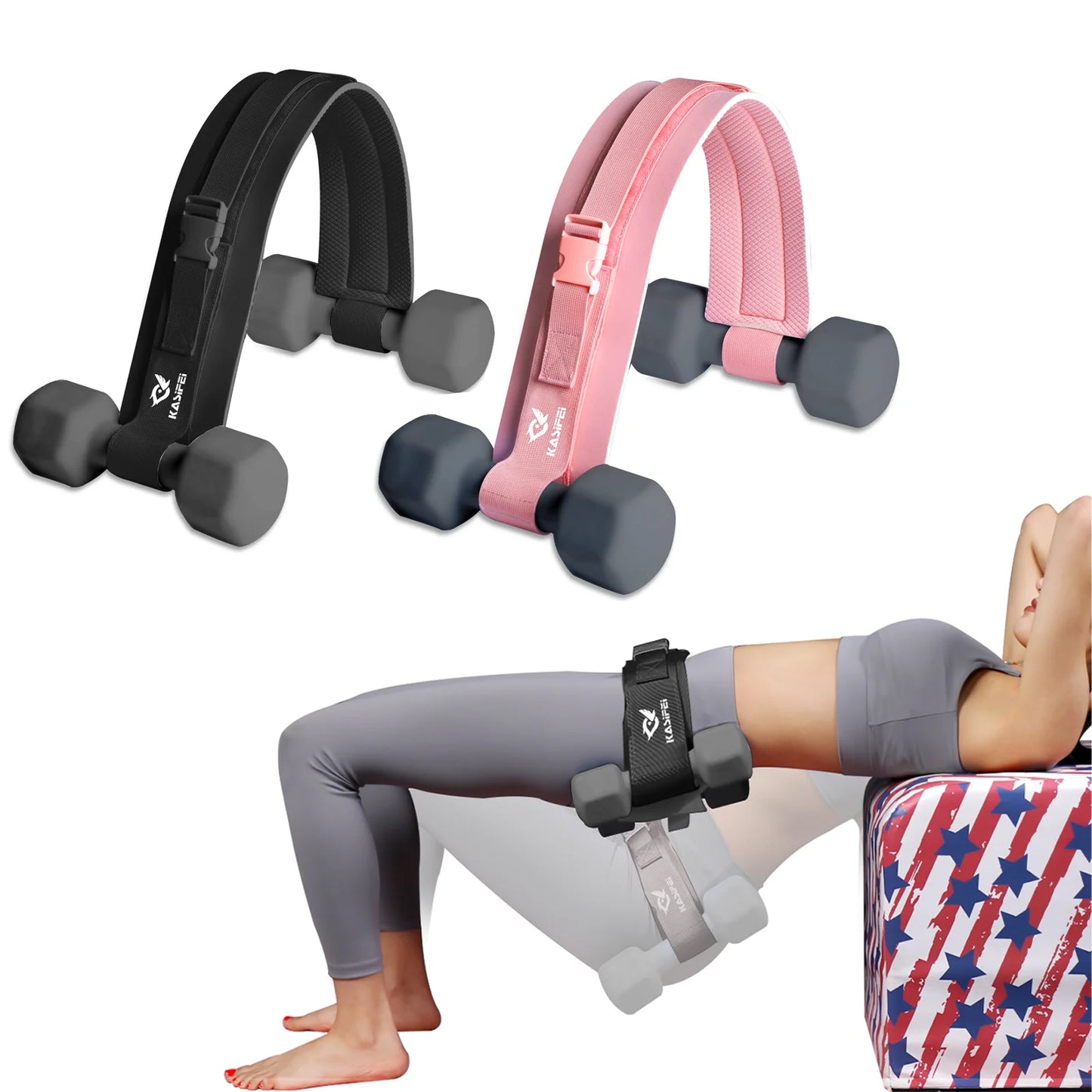 Portable Dumbbell Weight Belt – PU Leather Waist Hip Workout Belt for Core Strength & Fitness!