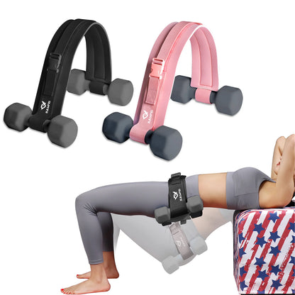 Portable Dumbbell Weight Belt – PU Leather Waist Hip Workout Belt for Core Strength & Fitness!