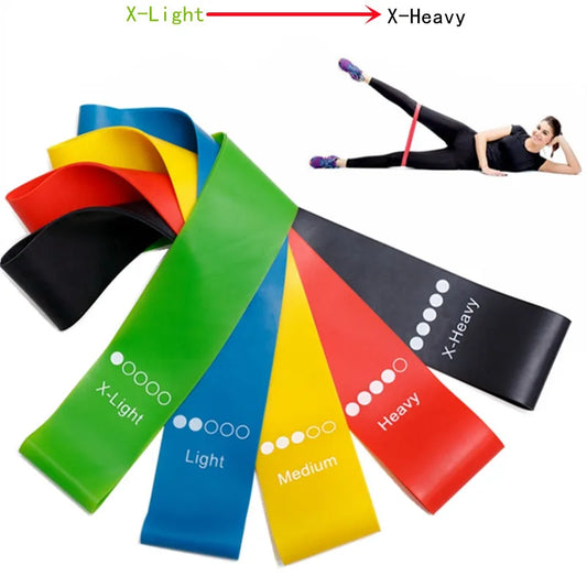 Bodybuilding Workout Bands – 5Pcs Set for Resistance Training, Flexibility, and Toning!