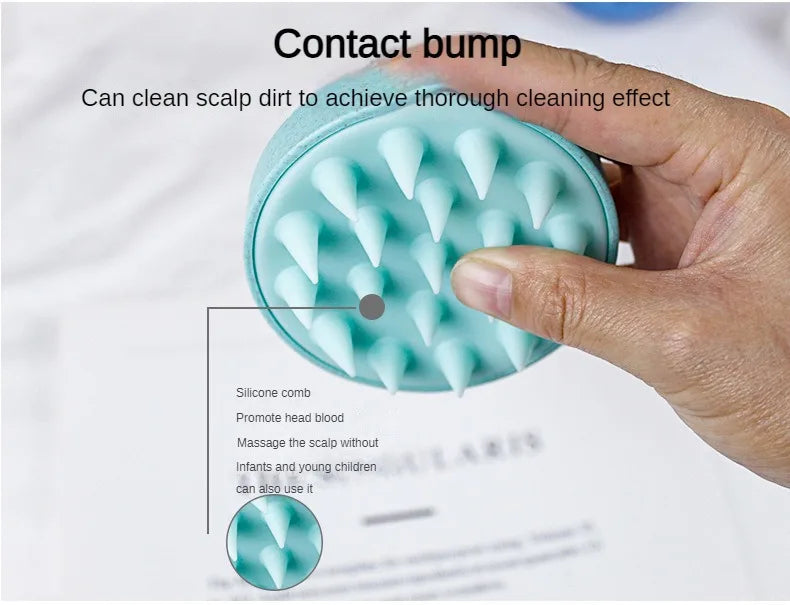 Head Cleansing & Massage Scalp Brush – Soft Cushioned Airbag for Deep Conditioning & Relaxation