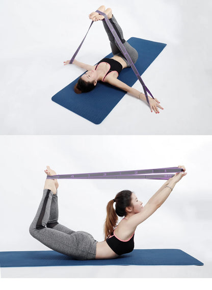 Adjustable Yoga Resistance Bands – Perfect for Stretching, Pilates, and Fitness!