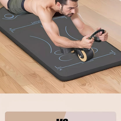 Eco-Friendly Non-Slip Yoga Mat with Scale – Ideal for Abdominal Wheel Workouts & Fitness Routines