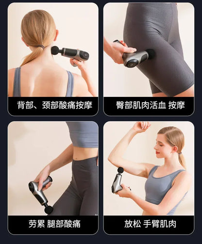 Portable Vibrating Massage Gun – USB Rechargeable Fascia Machine for Fitness & Recovery