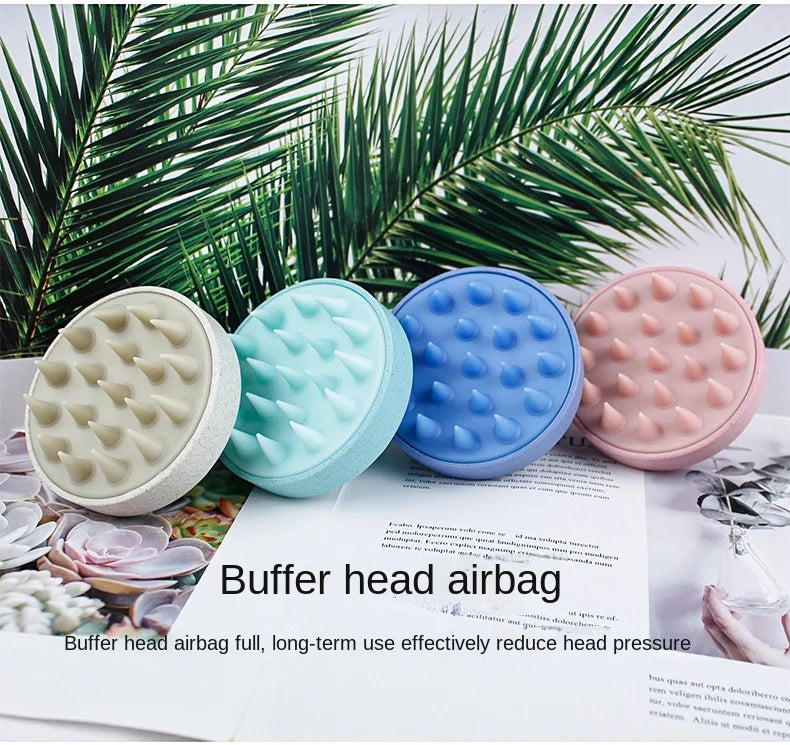 Head Cleansing & Massage Scalp Brush – Soft Cushioned Airbag for Deep Conditioning & Relaxation