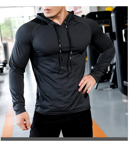 Men’s Fitness Tracksuit – Hooded Sports Hoodie & Gym Joggers for Running & Training