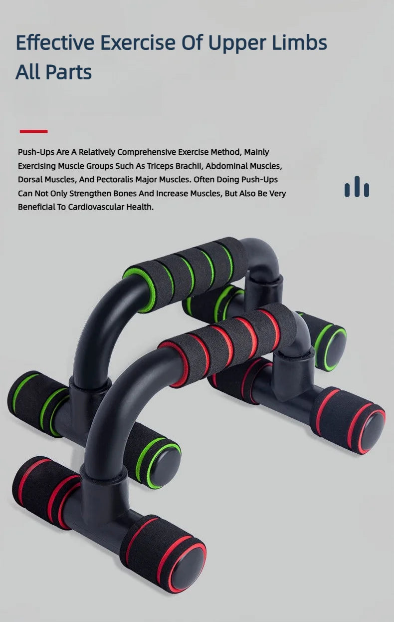 Push-Up Bar Handles – H-Shaped Support for Arm & Chest Workout at Home or Gym!