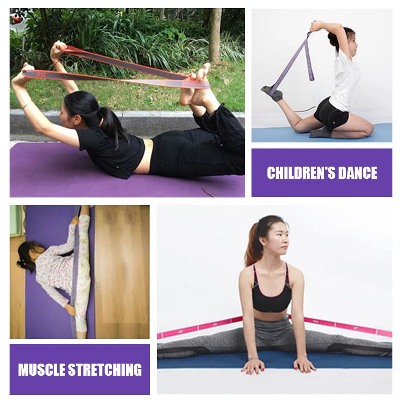 Adjustable Yoga Resistance Bands – Perfect for Stretching, Pilates, and Fitness!