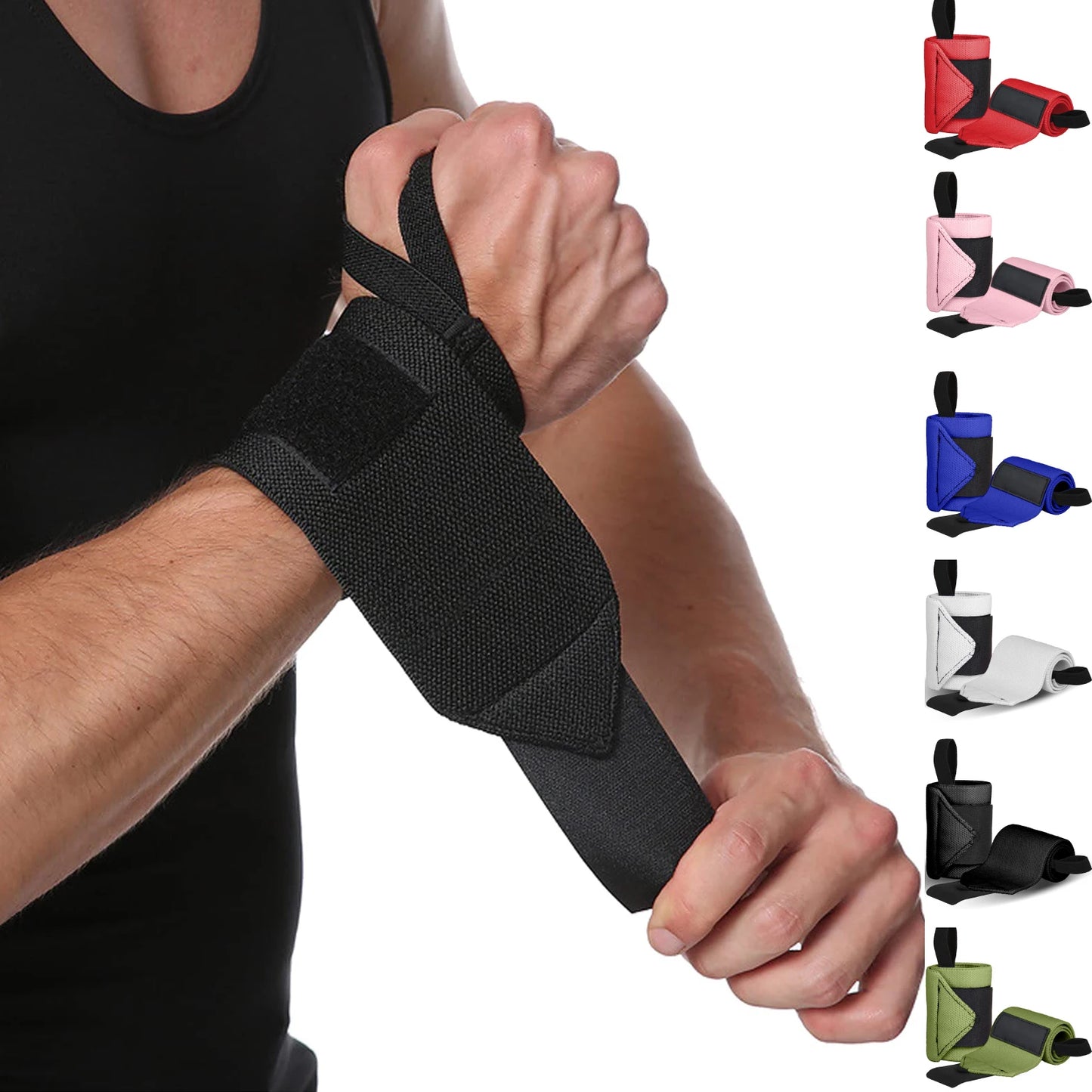 Gym Wrist Straps – Power Wrist Support for Weightlifting, Cross Training & Stronger Grips