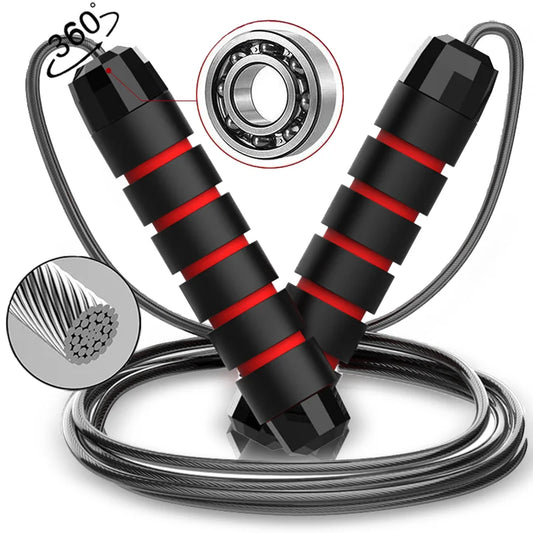 Premium Speed Jump Rope – Adjustable, Tangle-Free with Foam Handles & Ball Bearings for Fitness!